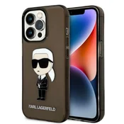Karl Lagerfeld Ikonik Karl ovitek za iPhone 14 Pro Max - črn