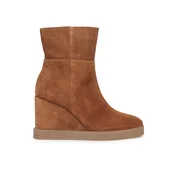 Geox Škornji D Elidea Wedge D36VQB 00022 CD500 Rjava