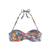 VIVANCE Bikini zgornji del  golobje modra / rumena / temno siva / roza / rdeča