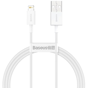 NEW Vrhunski kabel USB Iphone Lightning 2,4A 1m bele barve