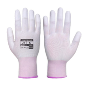 Tanke ESD rokavice z gumiranimi prsti (velikost S)