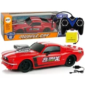 shumee R/C športni avtomobil 1:16 rdeče-bele črte pilot