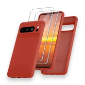 Komplet silikonski ovitek + 2x zaščitno steklo za Google Pixel 8 Pro