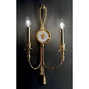 Casa Padrino luxury baroque double wall lamp gold 30 x 12 x H. 55 cm - Magnificent wall light in baroque style - Baroque lights - Luxury Quality - Made in Italy