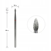 Staleks diamantni rezalni rezalniki olivno rdeči 1,8/4 mm