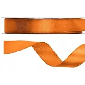 Saten trak RUSTY oranžen dekorativni okrasni trak 12 mm 25 m