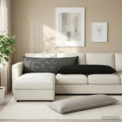 vidaXL Blazina z blazino HOUTEN 2 kos Antracit Poliester