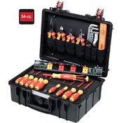 Kofer s alatom Wiha 44505 Tool case basic set L electric 34-pcs.
