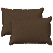 vidaXL Prevleka za blazino 2 pcs HOUTEN Rjava 50 x 70 cm Lažni lanu