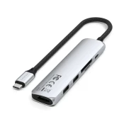 Satechi 6-in-1 USB-C Slim Multiport Adapter - Silver