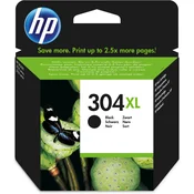 HP 304XL črn originalna kartuša, črnilo na pigmentni osnovi