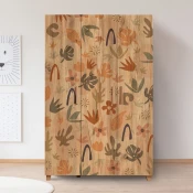 Hanah home Ormar Leva Hedera Leaf 120x189x48cm Bež
