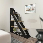 Hanah Home Polica 120x131,8x25cm Crno-Hrast