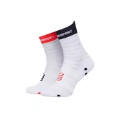 Compressport Kratke nogavice Pro Racing Socks v4.0 Ultralight Run Low XU00051B Bela