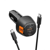 Avto polnilnik Spigen Essential 113W Car Charger EV1133, black  (ACP09543)