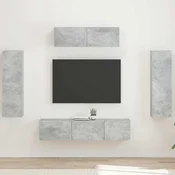 TV ormar 5 pcs Betonski sivi