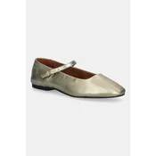 Tommy Hilfiger Usnjene balerinke HILFIGER GOLD BALLERINAS