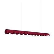 Bordo rdeča aluminijasta LED viseča svetilka BISCUIT – Thoro