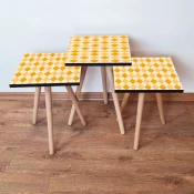 Hanah Home Set klub stocica 3Shp226, 3 komada, Braon
