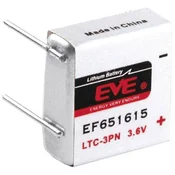 EVE Posebna litijeva baterija EVE LTC-3PN\, 4 x spajkalni zatič 3.6 V 400 mAh 17.8 x 16.85 x 14.6 mm LTC-3PN\, EF651615, (20439763)
