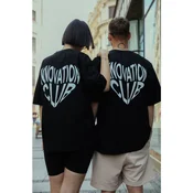 Innovation X Oversized Majica Unisex - Crna Innovation Club