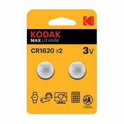 KODAK MAX lithium baterija CR1620/ 2 kom