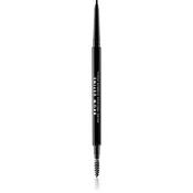 MUA Makeup Academy Brow Define natančni svinčnik za obrvi s krtačko odtenek Black