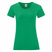 Iconic Womens Green Fruit of the Loom Womens T-shirt