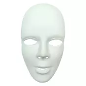 Maškare maska bijela PVC