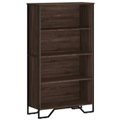 Vidaxl Knjižna omara rjavi hrast 80x31x137,5 cm inženirski les