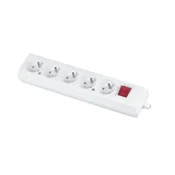 JO! Prenosna petpolna vtičnica 16A 2P+Z 250V s stikalom, bela GN-570WS