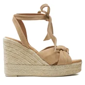 Espadrile Manebi Hamptons Wedge Espadrilles With Knot M 1.1 WS Bež