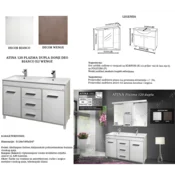 Ceramica Lux Atina Plazma 120 wenge dupla donji deo