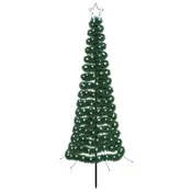 Vidaxl LED novoletna jelka iz tinsel traku s klinom EKENAS 180 cm