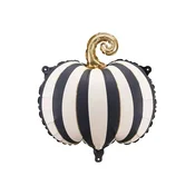 PartyDeco Foliasti balon - Prugasta buča 39 x 38 cm