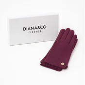 Rokavice LS COLLECTION Diana - vijolične, v darilni embalaži