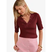 love & roses Pulover bordo