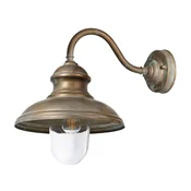 Moretti Luce Little Mill 3351 zunanja stenska svetilka, starinska medenina, prozorno - Antični - Kovina