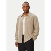 Calvin Klein Srajca Ls Drapey LV04LF113G Temno bež Regular Fit