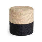 Tabure v črni in naravni barvi Juta Gold Black – Hanse Home