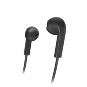 HAMA "Advance" slušalice, cepici za uši, mikrofon, plosnati trakasti kabel, crne boje