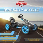 Berg Rally APX Blue – otroški gokart – 4-12 let – LED luči