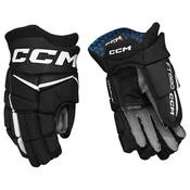 Hokejske rokavice CCM JetSpeed FT880 Black/White Senior 15 palcev