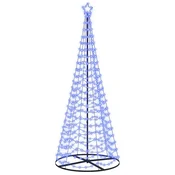 Vidaxl Spiralna LED novoletna jelka s podstavkom EKENAS 250 cm 370 LED
