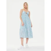 Pepe Jeans Poletna obleka Mallory Print PL953533 Modra Regular Fit