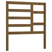 Vidaxl Posteljno vzglavje medeno rjavo 81x4x104 cm trdna borovina