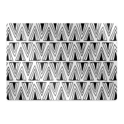 Decormat Podloga za zaščito tal Triangles pattern boho 140x100 cm 15 cm