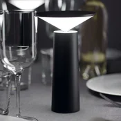 LEDS-C4 LED namizna svetilka za polnjenje Cocktail, črna Višina 21,5 cm - Dnevna soba/jedilnica - Sodobni - Aluminij