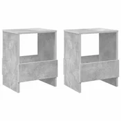 Polica za casopise 2 pcs Betonski sivi 35 x 30 x 45 cm