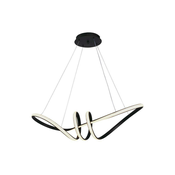LED luster na sajli LED/24W/230V 3000K crna